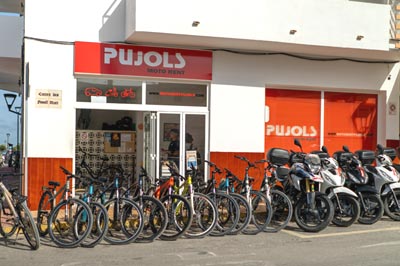 Oficina de Moto Rent Pujols en Es Pujols